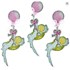 Adesivo 3D Balões Rosas 10714 (AD1159) Toke e Crie