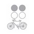 Aplique Chipboard Shaker Box Arte Fácil SB-003 Bicicleta - 1 unid