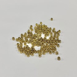 Bola Lisa Passante em ABS 5mm 50 G - Dourado
