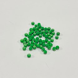 Bola Passante Emborrachada 6mm Verde Neon - 25G