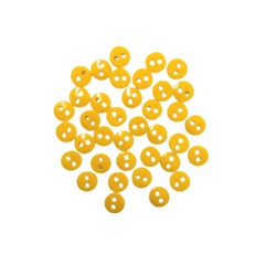 Botões para Patch 09 Amarelo Ouro - 36 Unidades
