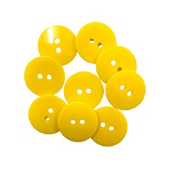 Botões para Patch 32 Amarelo Ouro - 9 Unidades