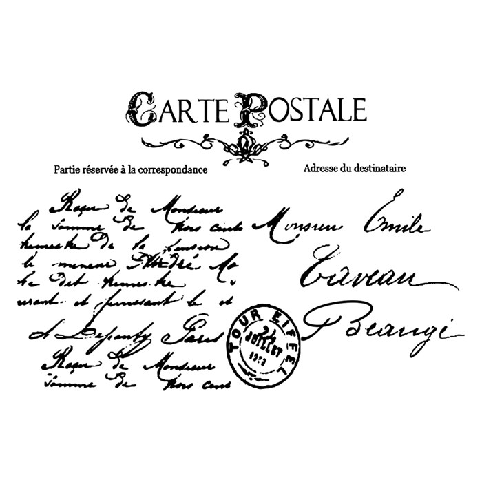 Carimbo Arte Fácil CA-618 Carta Postal
