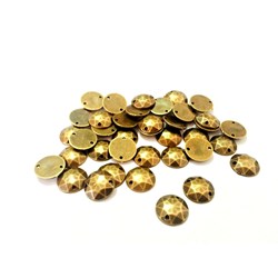 Chaton Lapidado 12mm Ouro Velho - 10grs