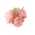 Flor de Cetim  com Voal com 3 Botões  4cm FCV-007 - Rosa
