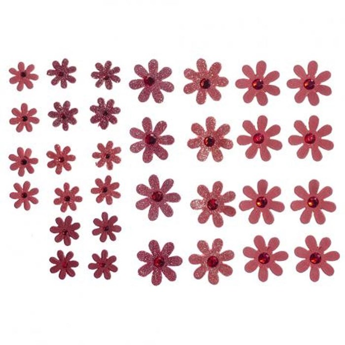Flores Artesanais Margaridas Algodão Doce - Vermelho 17761 Toke e Crie
