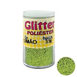 Glitter Poliéster Limão 3,5grs