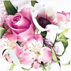 Guardanapo para Decoupage Arte Fácil GU-041 Flores Delicadas