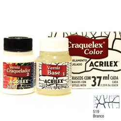 Kit Craquelex Color Acrilex 37mL - 519 Branco