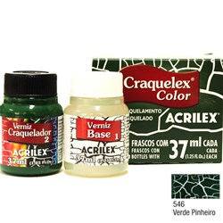 Kit Craquelex Color Acrilex 37mL - 546 Verde Pinheiro
