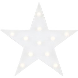 Luminária com Led 27,5x26,5cm LL01 Estrela Branca