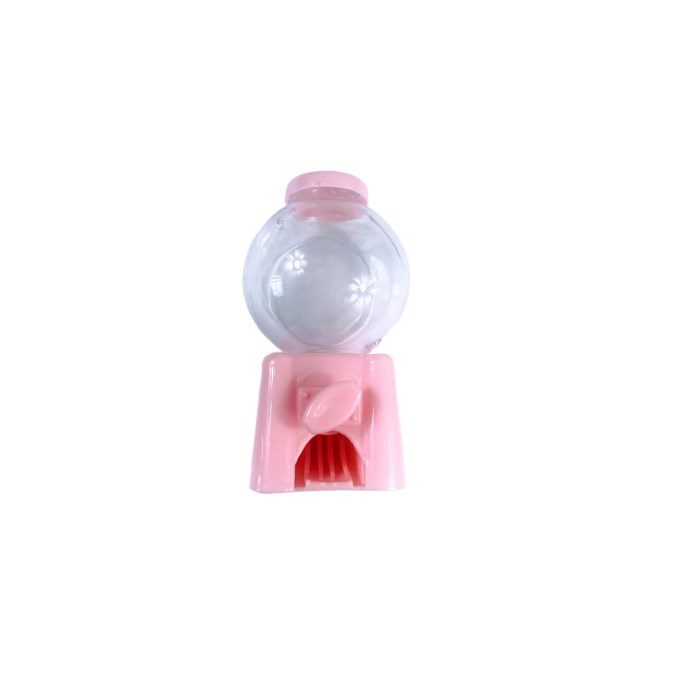 Mini Baleiro Candy Plástico 10cm Base Rosa Bebê
