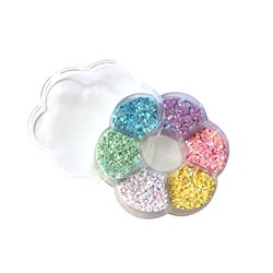 Mini Paetê Kit Candy Colors - Coração - Caixa com 30g