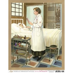 Papel para Arte Francesa Média Litoarte AFM-016 Enfermeira II