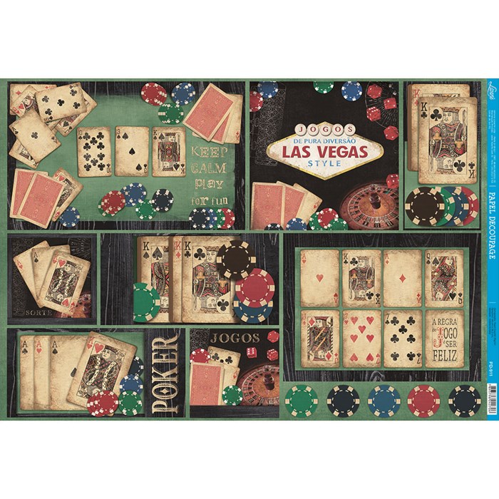 Kit 4 Quadros Decorativos Baralho Poker Jogo Cartas As