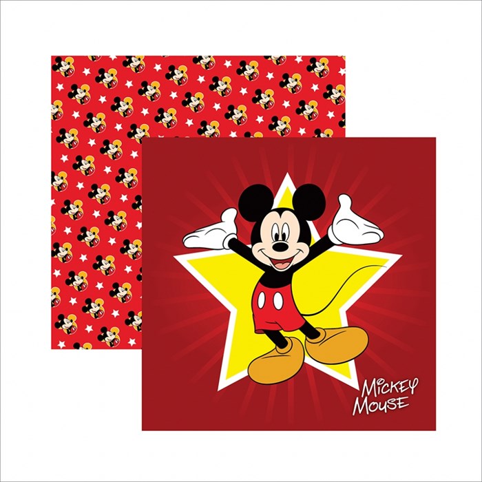 Papel para Scrap Dupla Face Disney SDFD011 Mickey Mouse Mouse Guirlanda