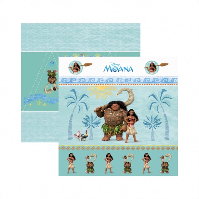 Papel para Scrap Dupla Face Disney SDFD058 Moana Cenário e