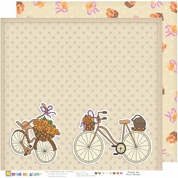 Papel para Scrap Dupla Face Vintage Collection - Lovely Bicycles