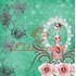 Papel para Scrapbook com Glitter Litocart LSCG-01 Manequim e Rosas