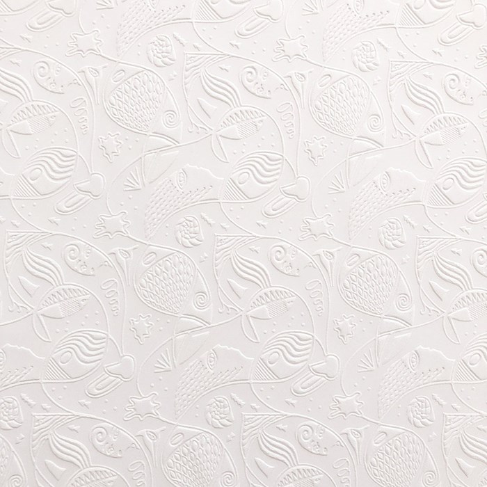 Papel Textura Branco 30x60cm PTB-13 Peixe