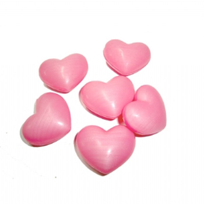 Sabonete Decorativo Mini Coração Rosa - Embalagem com 1 unidade