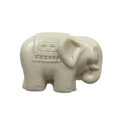 Sabonete Decorativo Mini Elefante Branco - Com 1 Unidade