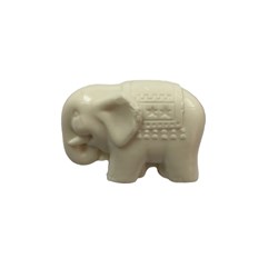 Sabonete Decorativo Mini Elefante Branco - Com 1 Unidade