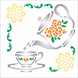 Stencil OPA 10 x 10 Simples 1 Chapa (OPA082) Cantoneira Chá