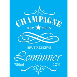 Stencil OPA 15x20 Simples 1 Chapa (OPA2047) Rótulo Champagne