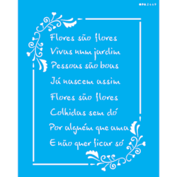 Stencil OPA 20x25 Simples 1 Chapa (OPA2449) Poema Flores