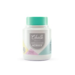 Tinta Chalk PAINT super cobertura Acrilex 100mL - 519 Branco