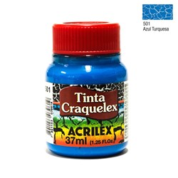 Tinta Craquelex Acrilex 37mL - 501 Azul Turquesa