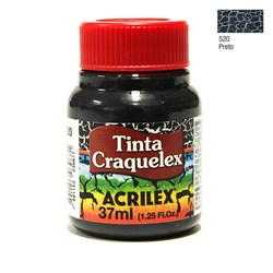 Tinta Craquelex Acrilex 37mL - 520 Preto