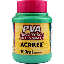 Tinta PVA Fosca para Artesanato Acrilex 100mL  - 822 Verde Country
