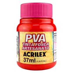 Tinta PVA Fosca para Artesanato Acrilex 37mL - 507 Vermelho Fogo
