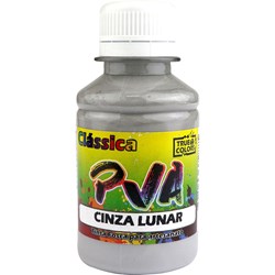 Tinta PVA Fosca para Artesanato True Colors 100mL - 7102 Cinza Lunar