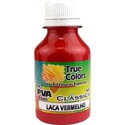 Tinta PVA Fosca para Artesanato True Colors 100mL - 7109 Laca Vermelho