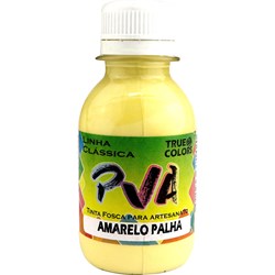 Tinta PVA Fosca para Artesanato True Colors 100mL - 7112 Amarelo Palha