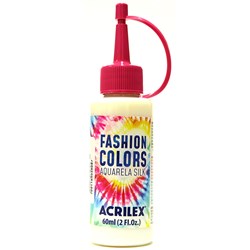 Tinta Tecido Acrilex Aquarela Silk Fashion Colors 60ml - 500 Incolor/Clareador