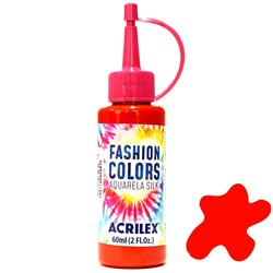 Tinta Tecido Acrilex Aquarela Silk Fashion Colors 60ml - 507 Vermelho Fogo