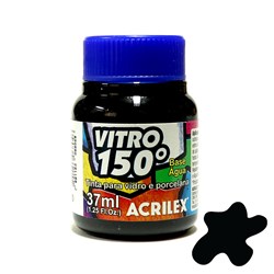 Tinta Vitro 150º Acrilex 37mL - 520 Preto
