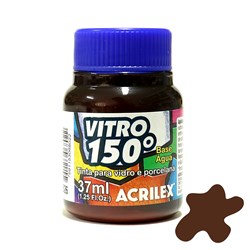 Tinta Vitro 150º Acrilex 37mL - 526 Marrom Escuro
