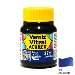 Verniz Vitral Acrilex 37mL - 502 Azul Cobalto