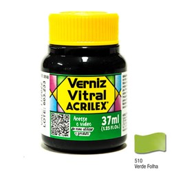 Verniz Vitral Acrilex 37mL - 510 Verde Folha